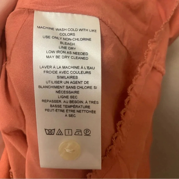 Anthropologie Off-The-Shoulder Linen Mini Dress Size Medium - Picture 15 of 16